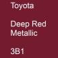 Preview: Toyota, Deep Red Metallic, 3B1.